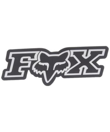 Fox Racing Mens Corporate - 3" Sticker Chrome