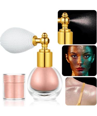 AOOWU Glitter Powder Spray- Shimmering Body Highlighter for Women- Pink Sparkle Makeup Spray - Buy Online on GoSupps.com