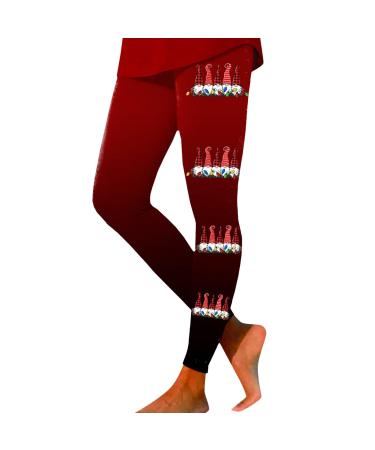 Leggings Women Winter Christmas Elf Printing Shift Sport Yoga Posit Slim Fit Hohe Taille Fitness Pants Tights Stretch Winter Strorne Pants Sports Pants Streetwear Winter pants