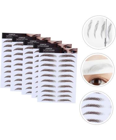 FOMIYES 15 Pcs Eyebrow Stickers Eyebrow Transfer Tattoos Artificial Eyebrow 3 Stickers Make up - Buy Online on GoSupps.com