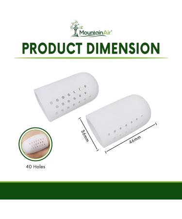 MountainAir Silicone Toe Caps - 12 Pack Gel Toe Covers for Ingrown Toenail Protection - Breathable Big Toe Guards for Men & Women - Reduce Friction & Corns - Medium - Buy Online on GoSupps.com