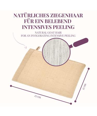 Carenesse Natural Peeling Glove - Goat Hair Body Exfoliating & Massage Glove | Chemical-Free & Eco-Friendly - Buy Online on GoSupps.com