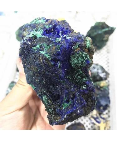 200g-280g Natural Raw Rough Stone Azurite Malachite Minerals Crystal Specimen 1pc Suitable for Furniture Decoration Full of Texture - Buy Online on GoSupps.com