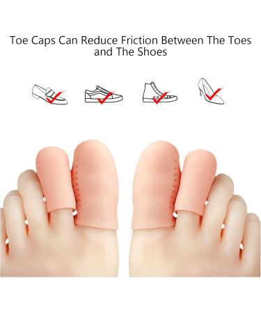 8 Pairs Tall Toe Caps - Ingrown Toenail Protection Blister & Callus Relief | International Shipping Available - Buy Online on GoSupps.com
