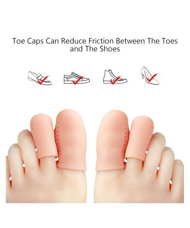 8 Pairs of Silicone Big Toe Caps | Toe Protection for Corns & Blisters | Pain Relief & Ingrown Toenail Care - Buy Online on GoSupps.com