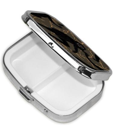 Black Gibbon Monkey Pill Case | 2 Compartment Travel Organizer | Cute Small Pill Box for Purse & Gifts - Buy Online on GoSupps.com