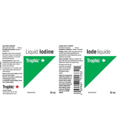 Trophic Iodine (Liquid) 50ml - Buy Online on GoSupps.com