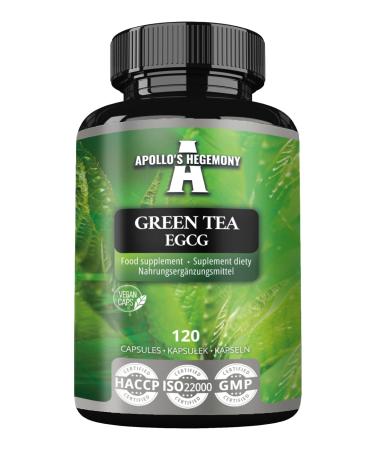 Extrait de Th Vert 500mg Contient 50% EGCG et 98% Polyph nols 120 Capsules V g tales 4 Mois d'approvisionnement Br leur de Graisse Naturel Soutien Antioxydant - par Apollo's Hegemony