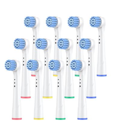 Sensitive Gum Care Replacement Brush Heads Pack of 12 Professional Electric Toothbrush Heads Compatible with Oral b Braun Electric Toothbrush (12 Pack)