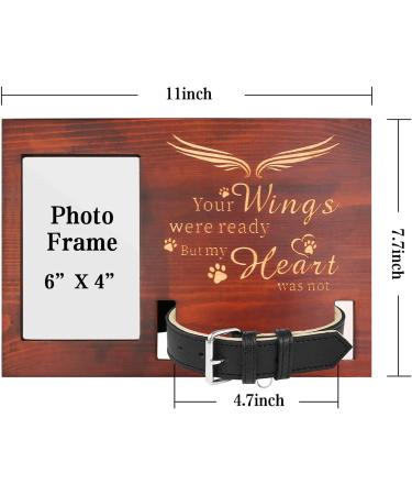 Personalized Wooden Pet Memorial Picture Frame for Cats and Dogs - Sympathy Gifts for Loss, Remembrance, and Bereavement - Buy Online on GoSupps.com