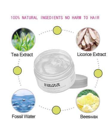 Acosexy White Temporary Hair Dye Color Wax 4.23oz - Natural Hair Spray for Kids Halloween Cosplay - Buy Online on GoSupps.com