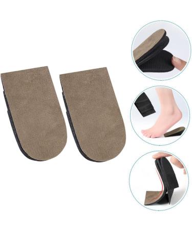 NOLITOY 4 Pairs Inner Heightening Insoles - Men's Shoe Lifts Anti-Slip Orthopedic Heel Inserts Soft EVA Suede Pads for Comfort & Support - Buy Online on GoSupps.com