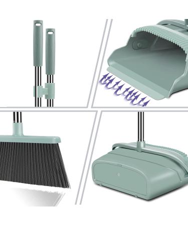 Kelamayi Stand Up Broom and Dustpan Set - Ideal for Home and Office - Green - Buy Online on GoSupps.com