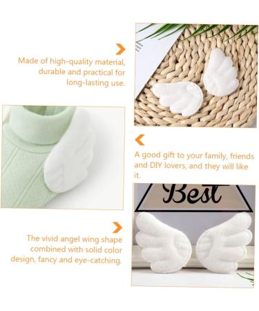 COHEALI 30 Pairs Banner White Hair Accessories Wings Patches Diy Sewing Patch Stickers Shirt Cute Child - Buy Online on GoSupps.com