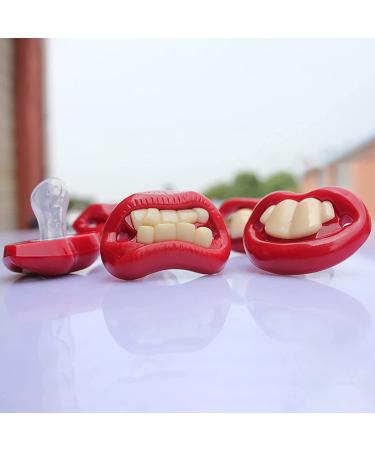 Buy Funny Buck Tooth Pacifier | Soft BPA-Free Silicone Pacifiers for Babies (3PCS) - Comical Baby Teeth Design - Buy Online on GoSupps.com