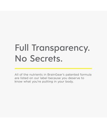 BrainGear Brain Booster Nootropic Supplement - Natural Blackberry Hibiscus - 1 Bottle - Buy Online on GoSupps.com