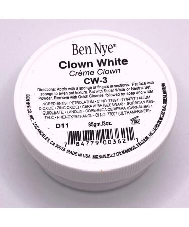 Ben Nye Clown White Makeup  3 oz