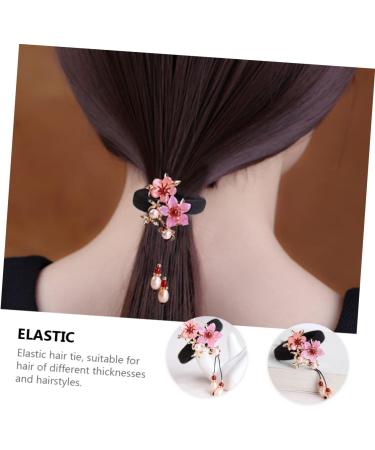 1pc Hair Tie Hair Ribbons for Women Japanese Kimono Hair Accessories Chinese Hair Scrunchies Flower Hair Rope Ponytail Holder Elastic Hair Rope Hanfu Hair Ring Girl Copper Etc. - Buy Online on GoSupps.com