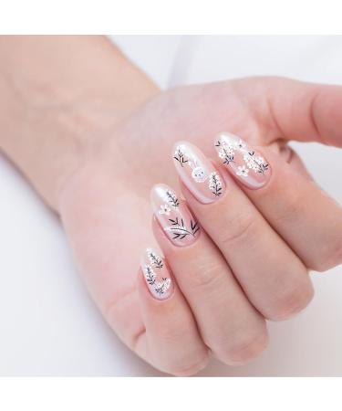 SAVITA Flower Nail Stickers for Nail Art Daisy Nail Stickers Self-Adhesive 5D Embossed Spring Blossom Leaf Rabbit Floral Nail Decal for Nails DIY Designs Manicure Decorations (3 Sheets) Daisy Flower - Buy Online on GoSupps.com