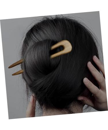FRCOLOR Green Sandalwood Hairpin Women Hair Sticks Wooden Hair Stick U Shaped Hair Pins French Hair Clips Bridal Hair Clip French Hair Fork Hair Stick for Hair Tiara Headgear Bride Hanfu - Buy Online on GoSupps.com