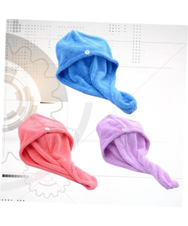 Buy NOLITOY 3pcs Microfiber Hair Towel & Shower Cap Set - Quick Dry Absorbent Cartoon Head Towel for Hair Drying | International Shipping Available - Buy Online on GoSupps.com