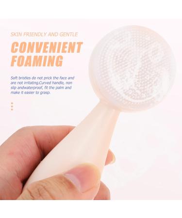 POPETPOP Silicone Face Brush Multi-Function Facial Brush Face Exfoliating Brush Household Facial Brush Home Accessory Facial Cleaning Brush Silica Gel White Washbasin Soft - Buy Online on GoSupps.com