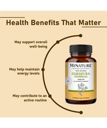 minature Gokshura (Tribulus Terrestris) Tablets - Pure Plant Based Herbal Supplement | Natural & Gluten Free | 90 Count 45 Day Supply - Buy Online on GoSupps.com