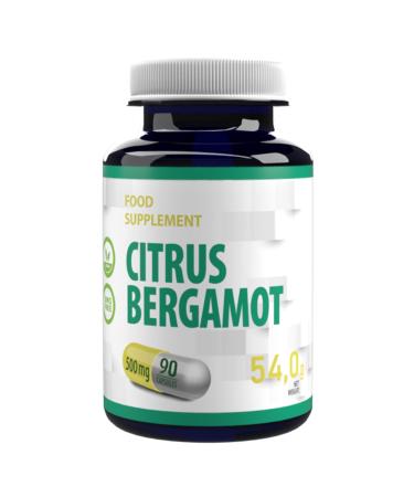 Citrus Bergamot 500mg 90 Vegan Capsules 3rd Party Lab Tested High Strength Supplement No Fillers or Bulkers Gluten and GMO Free