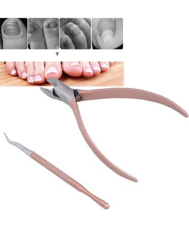 Verdant Touch Toenail Lifter Stainless Steel Toenail Nippers and Lifter Set Professional Ingrown Nail Pedicure Tools Rose Gold for Precision Nail Care - Buy Online on GoSupps.com