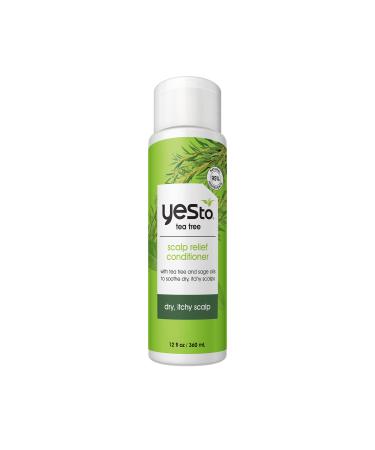 Yes To Tea Tree Scalp Relief Conditioner  Finishing Step To Calm Dry Itchy Scalp  Hydrates & Softens Hair With Long Lasting Moisture  With Tea Tree & Sage Oil  Natural  Vegan & Cruelty Free  12 Fl Oz