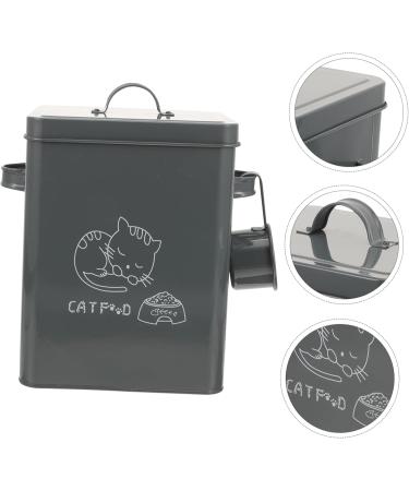 Amosfun 1 Set Simple Laundry Box Storage Box Flour Dispenser Enamelware Laundry Holder Grey Iron - Buy Online on GoSupps.com