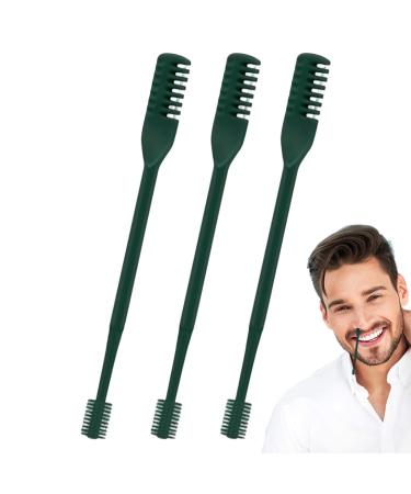 Nose Hair Trimmer For Women With Double Attachments 360 Degree Rotatable Grooming Tool for Cutting and Trimming During Travel Dark Green