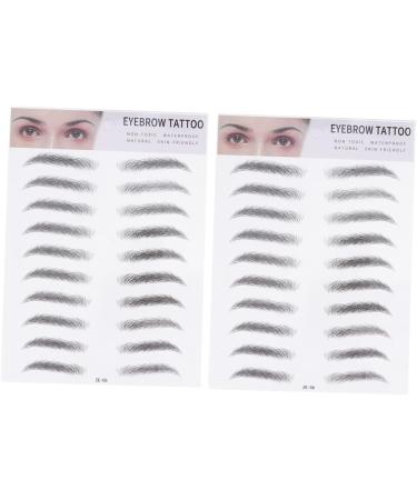 MAGICLULU 6 Pcs 3d Eyebrow Stickers 3d Brow Stickers Eyebrow Hair Natural Eyebrow Sticker 6d Tool Water Proof ze006x3pcs Blackx3pcs - Buy Online on GoSupps.com