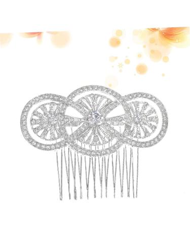 DOITOOL Tiara Rhinestone Hairpin Bridal Hair Comb Bridal Headdress Wedding Headpiece Bride European and American The Photo - Buy Online on GoSupps.com
