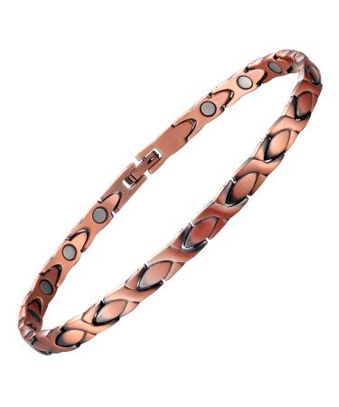 Copper Bracelet Anklet For Women 10.0 inches Adjustable Ankle Bracelet - Buy Online on GoSupps.com