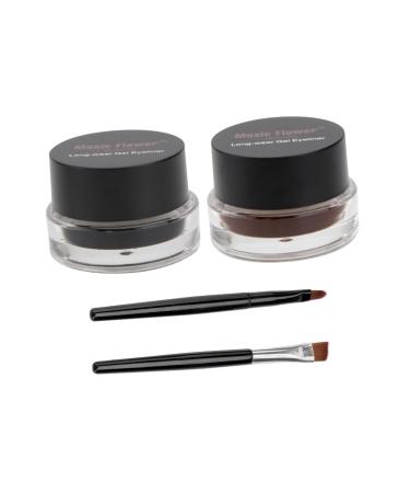 DOITOOL 2pcs Eyeliner Pencil Brown Eyeliner Cream Eyeshadow Eye Shadow Cream Liquid Eyeliner Gel Water Proof