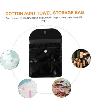 Large Capacity Healvian Storage Bag for Travel - Portable Makeup Organizer and Menstrual Pad Pouch (Black) - Buy Online on GoSupps.com