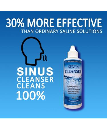 Sinus Cleanser - Natural Nasal Cleaner for Allergy Relief and Congestion - 4 fl.oz - Buy Online on GoSupps.com
