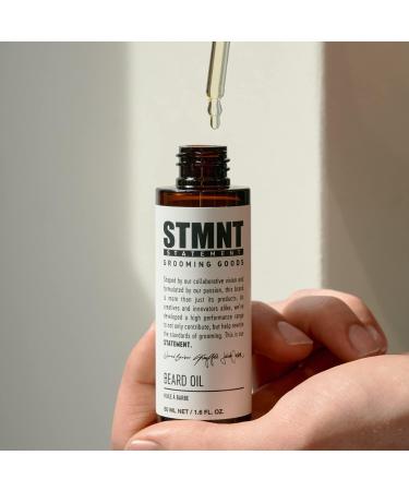 STMNT Grooming Goods Beard Oil 50ml - Silicone Free Moisturizing Formula with Natural Oils - Buy Online on GoSupps.com