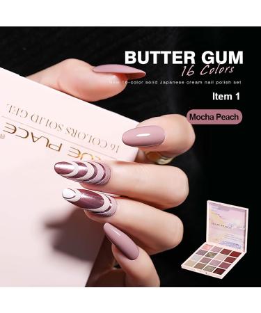 Yajun 16 Colors Solid Nail Polish Gel Palette - Summer Art Manicure Kit for At-Home Use | Semi-Permanent Pudding Cream Nail Polish - Buy Online on GoSupps.com