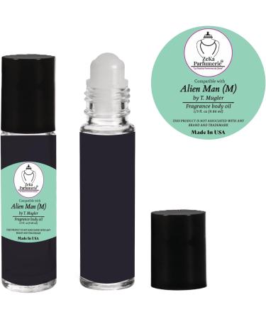 ZEKA PARFUMERIE Compare to Aroma Compatible with Alien Man by T. Mugler Fragrance Body Oil on 1/3 oz (9.86ml) Travel Size Roll-On Botlle - Buy Online on GoSupps.com