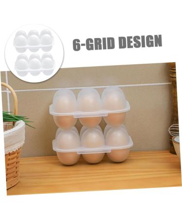 Zerodeko 2pcs Egg Storage Box Plastic Trays Eggs Fridge Egg Holder Egg Holder Dispenser Flat Shoes Organizer - Buy Online on GoSupps.com
