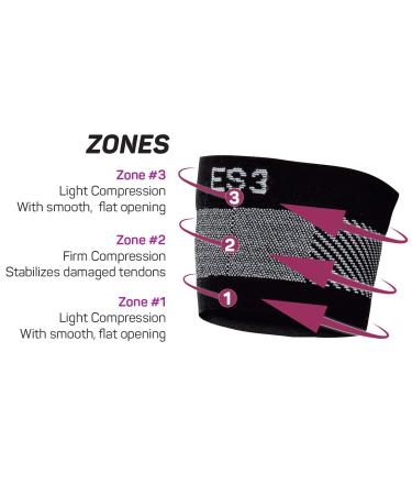 OS1st ES3 Elbow Bracing Sleeve - Relief for Tennis & Golfers Elbow | Compression Sleeve for Elbow Pain - Small Size - Buy Online on GoSupps.com