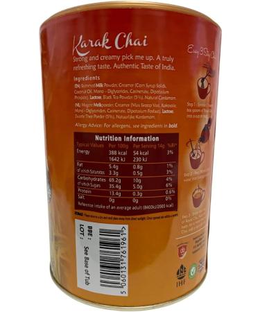 Royal Chai Karak Unsweetened Tub 400g - Premium Instant Chai | Makes 20 Cups - Buy Online on GoSupps.com