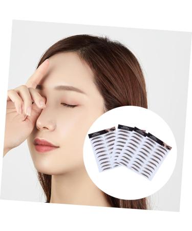 IWOWHERO 6D Hair- Eyebrows Stickers 4pcs Men Grooming for False D Sticker Tools Water Stickers Girl Realistic Women Stimulation - Buy Online on GoSupps.com