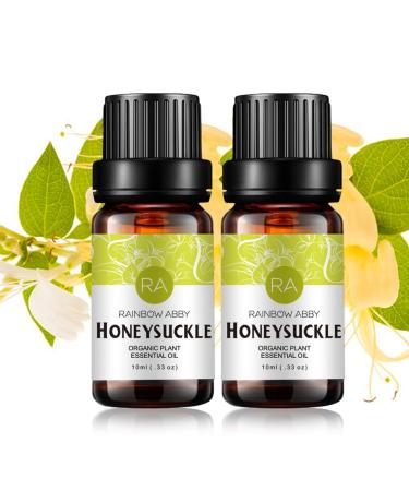 2-Pack Honeysuckle Essential Oil 100% Pure Oganic Plant Natrual Flower Essential Oil for Diffuser Message Skin Care Sleep - 10ML