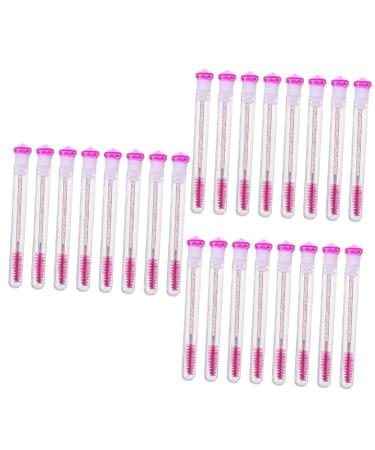 FOMIYES 24 Pcs Diamond Mascara Brush Rhinestone Applicator Tool Makeup Containers Lip Balm Containers Mascara Cream Wand Eyelash Cream Tubes Lash Wand Tubes Beauty Eyelash Extend