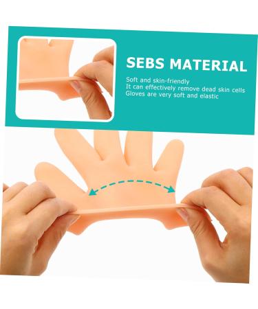 minkissy 1 Pair Moisturizing Gloves Exfoliating Gloves Repairing Gloves Hands Peeling Mask Sleeping Gloves Night Gloves Black Disposable Gloves Anti-Wrinkle Gloves Cream Sebs Dry Hands Miss - Buy Online on GoSupps.com