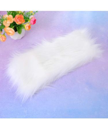 Minkissy 1Pc Fur Headband Winter Headdress Warm Headband Headwrap Winter Head Caps for Women (White) - Buy Online on GoSupps.com
