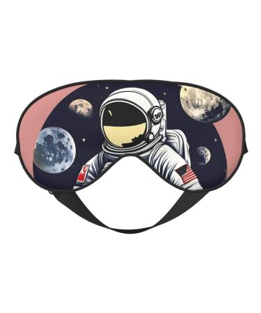 Astronaut On The Moon 1 Sleep Mask-Adjustable Breathable Fashionable Eye Mask for A Comfortable Sleep Experience